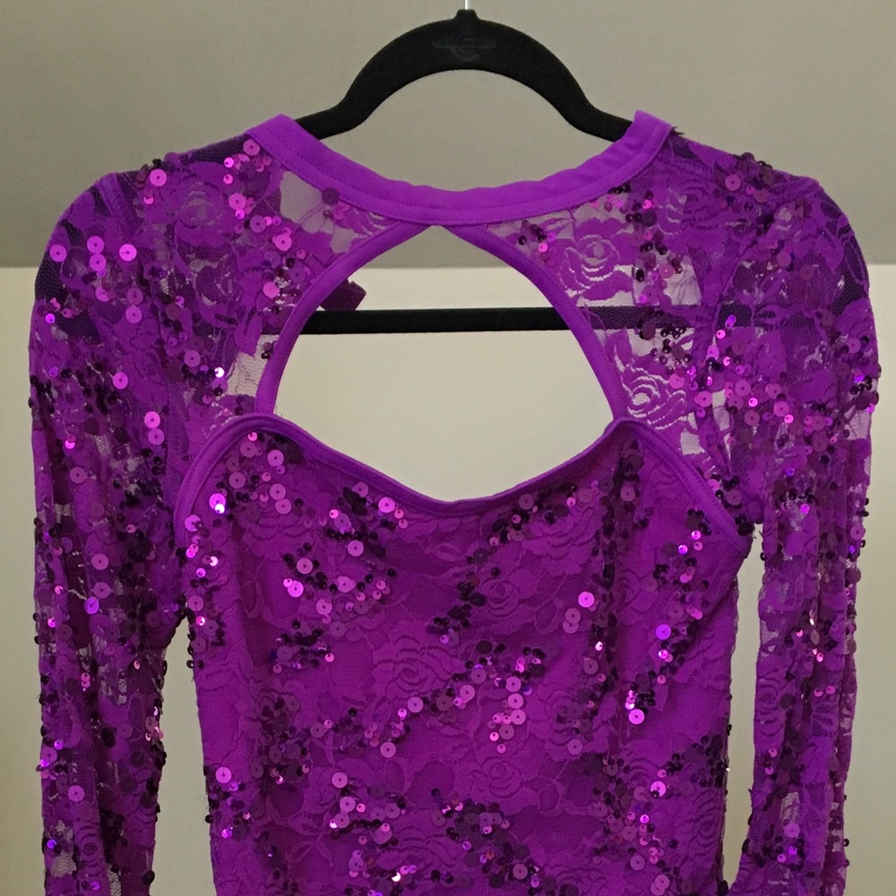 Balera purple sequin costume